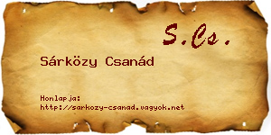 Sárközy Csanád névjegykártya